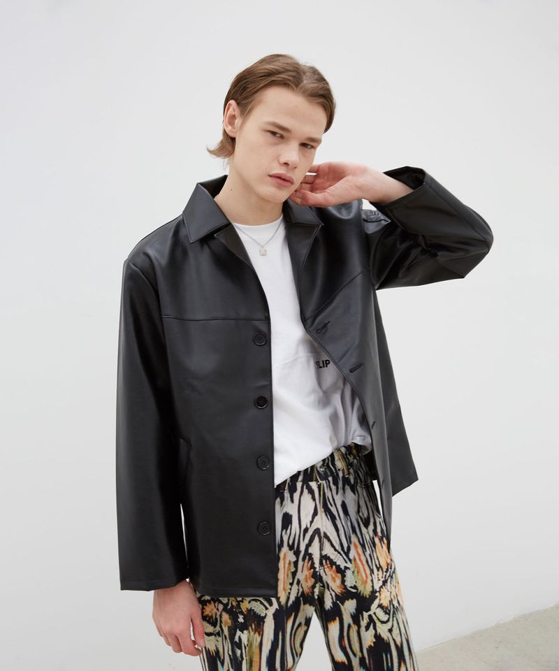 INPREP(インプレップ)の「VEGAN LEATHER JACKET(Jackets/Outerwear)」
