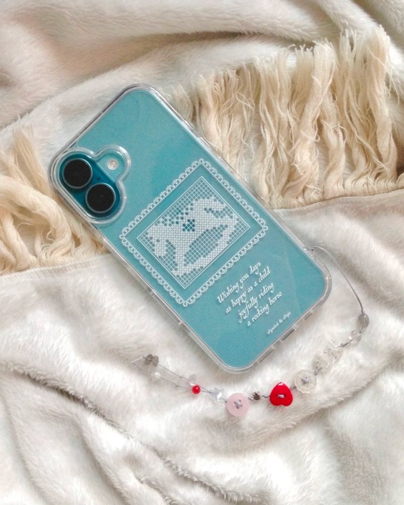 Symbol & Sign(シンボルアンドサイン)の「Childhood Rocking Horse - White | Clear Case(Smartphone Accessories)」