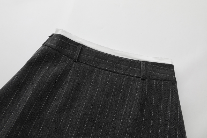 Modern Layered Stripe Skirt