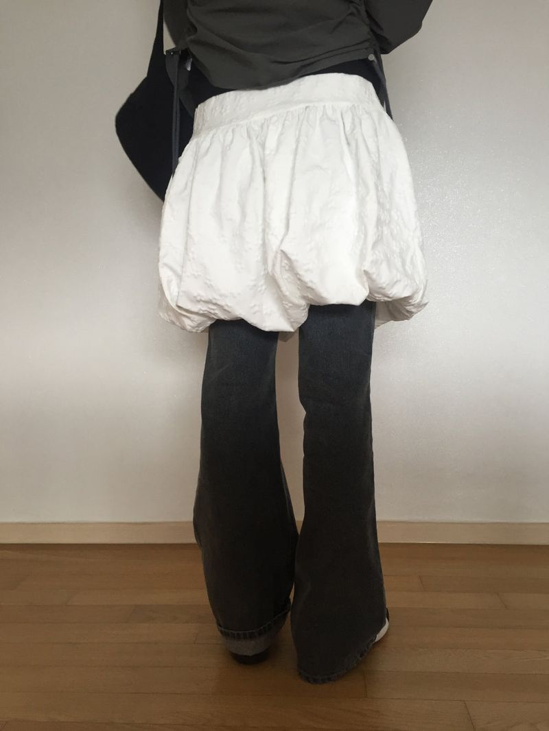 Floral Balloon Bendable Skirt (2 colors)
