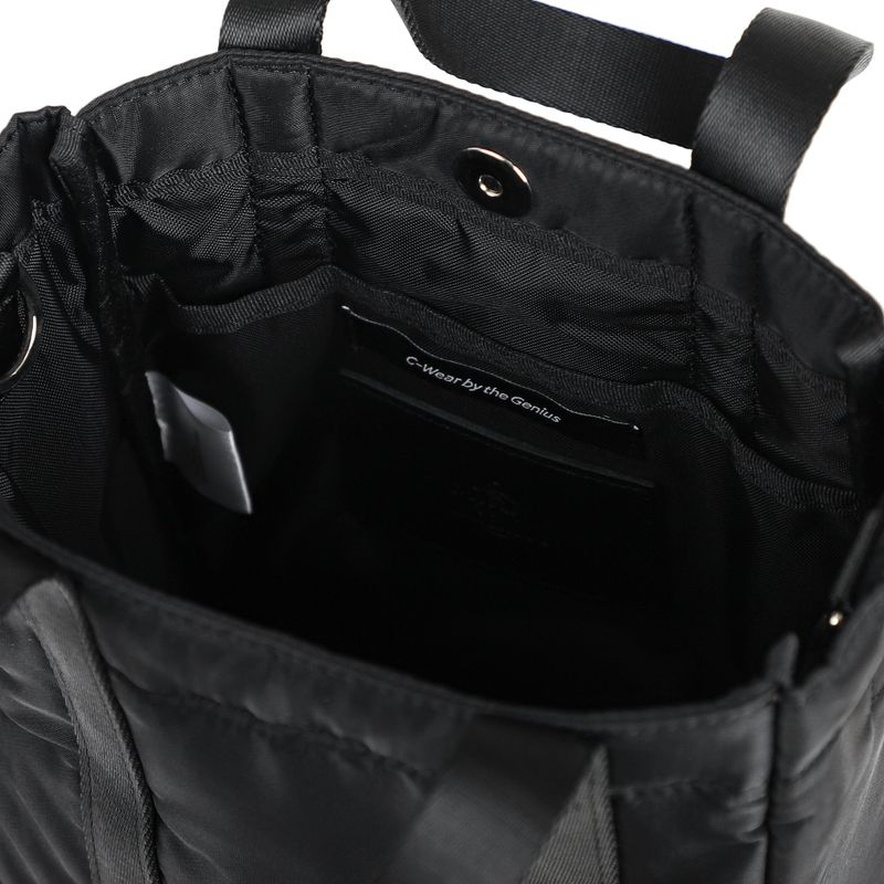 NYLON TOTE BAG MINI MI BLACK
