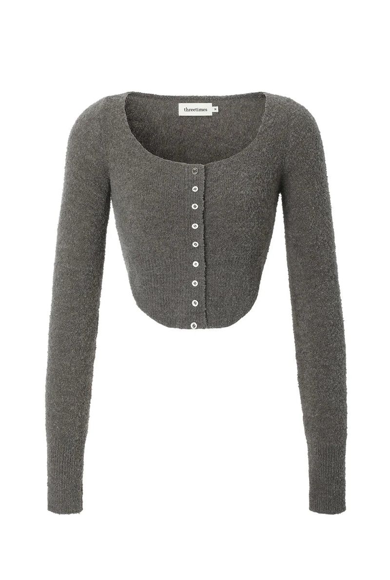 Kate cardigan - dark gray