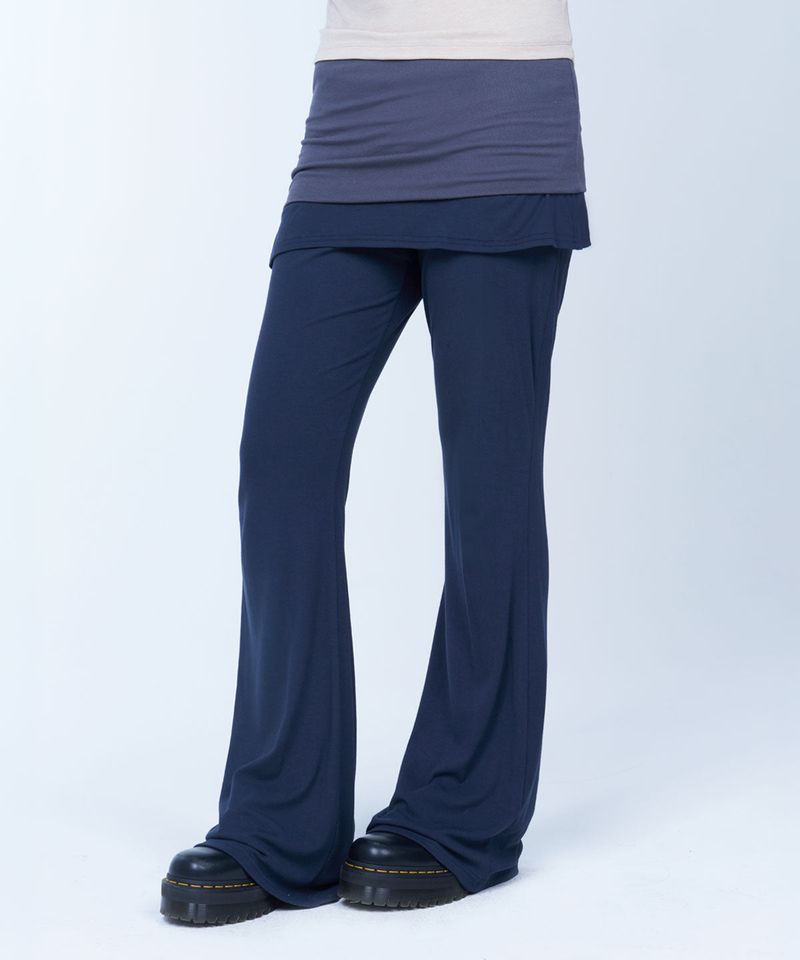 Lye Lye(ライライ)の「Folded colorblock skirtpants - NAVY(Pants)」