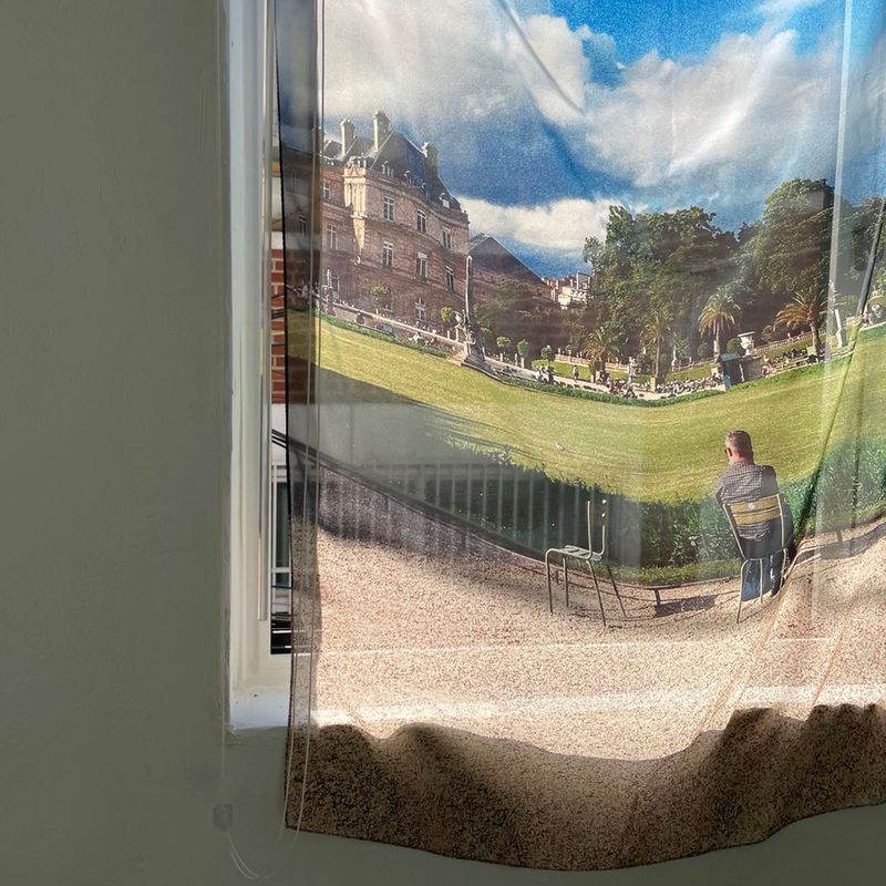 Chiffon poster - Le jardin du Luxembourg