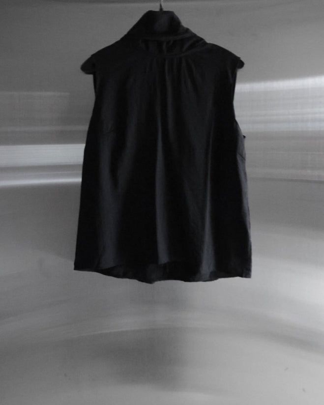 Raven Scarf Blouse Two-Piece Set