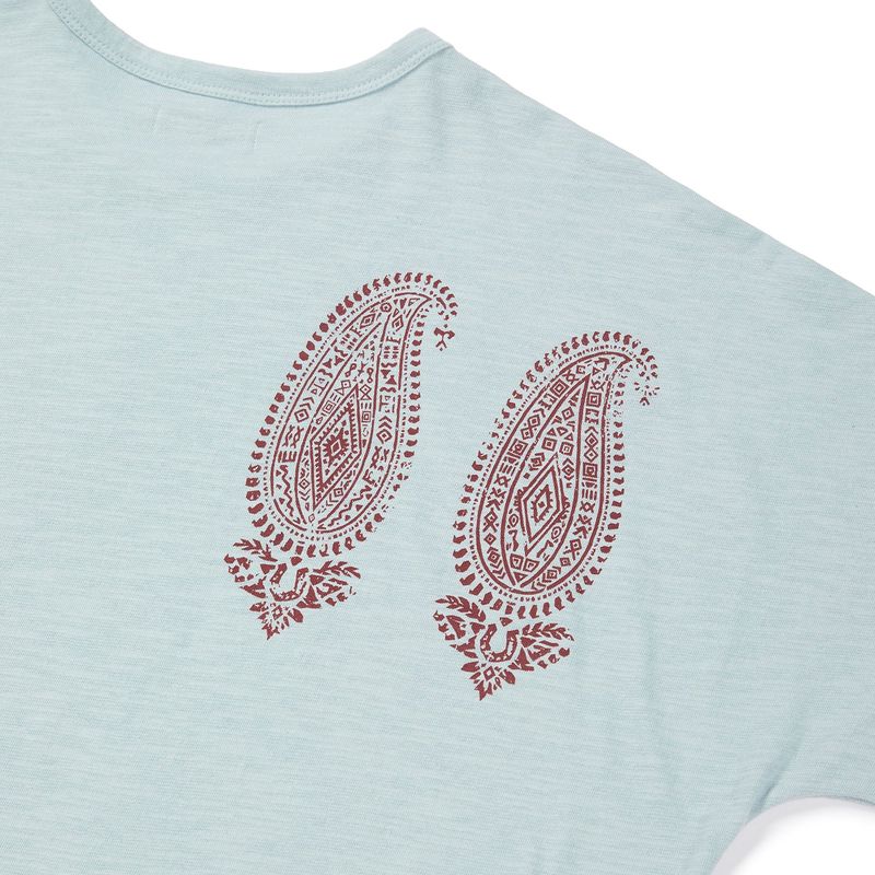 Boteh half T-shirts / Lagoon