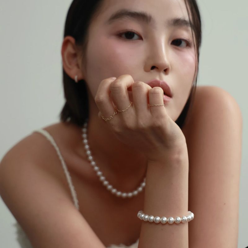 8mm pearl bracelet (M size)