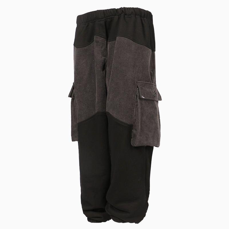 RELABEL Oversized Corduroy Sweatpants with 3D Pockets