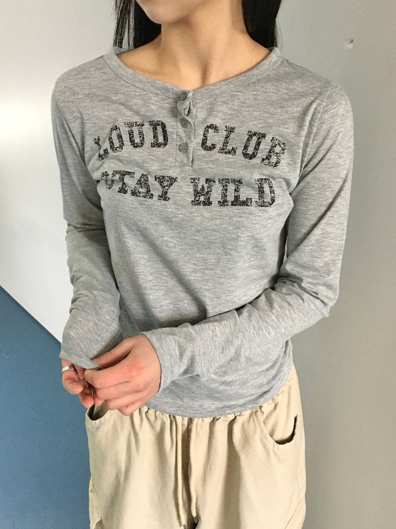 RITCORE（リットコア）の「Stay Vintage Henley Neck Long Sleeve (3c)（Tops）」