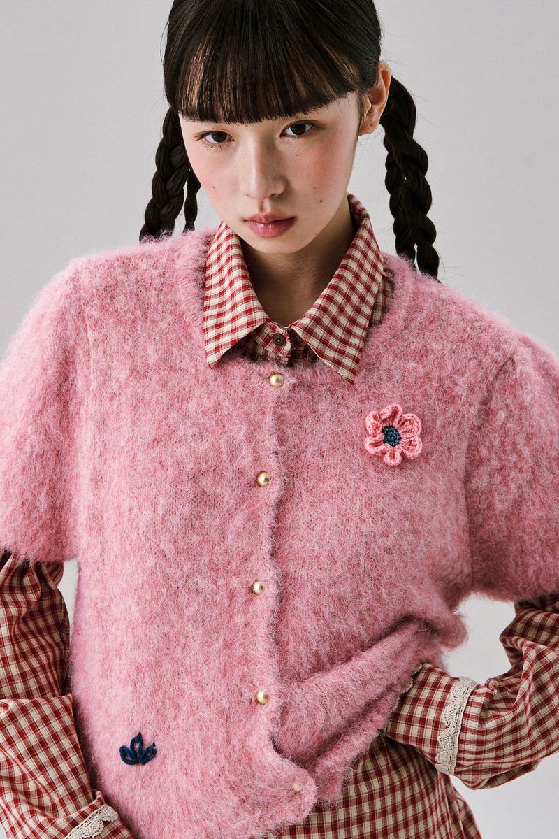 Bebe Hairwool Cardigan [Pink]