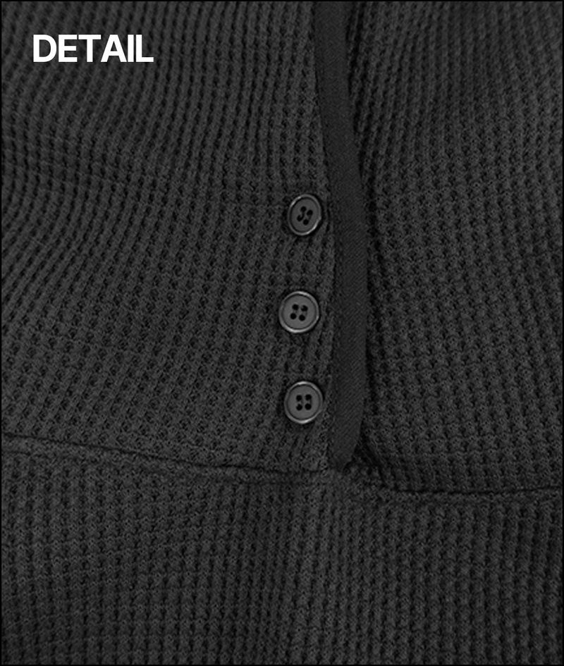 Revi henry neck hoodie (finger whole)
