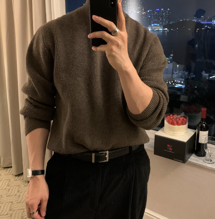 Defaced Late Back Banding Corduroy Wide Pants