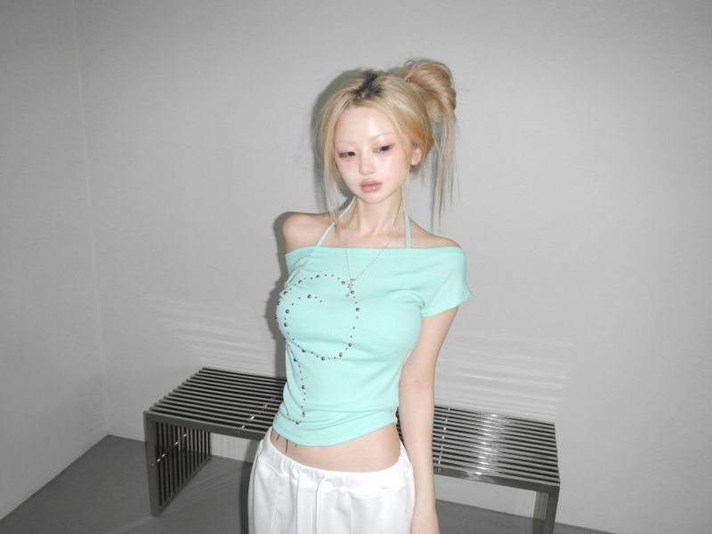 hazel knit crop  bratop(3 color) 