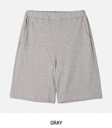 Tear Rivet Double Knee Bermuda Pants