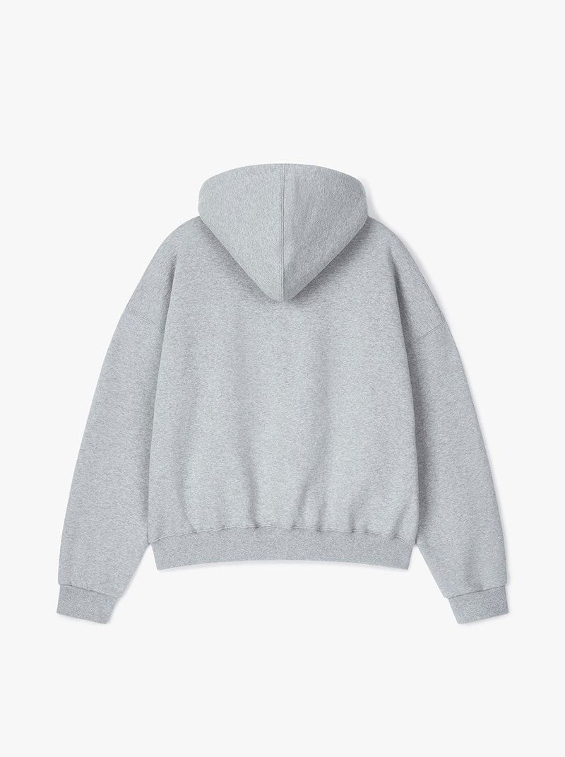 LONQUE HOOD ZIP-UP (GREY)