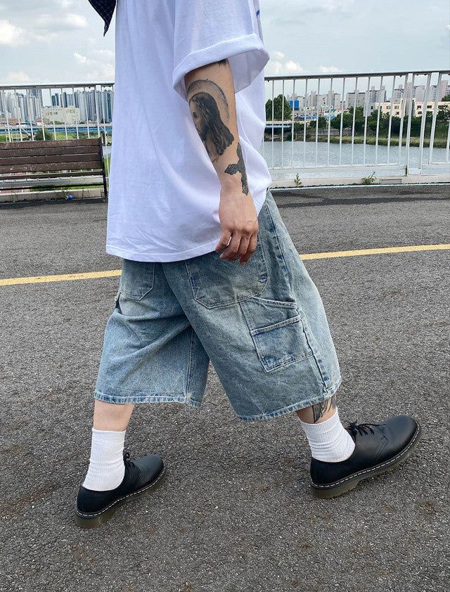 HOLY IN CODE（ホーリーインコード）の「No.0814 stone carpenter denim SHORTS（Pants）」