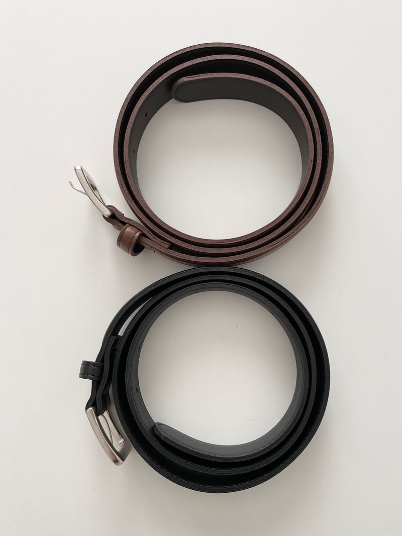 Oblong buckle belt 