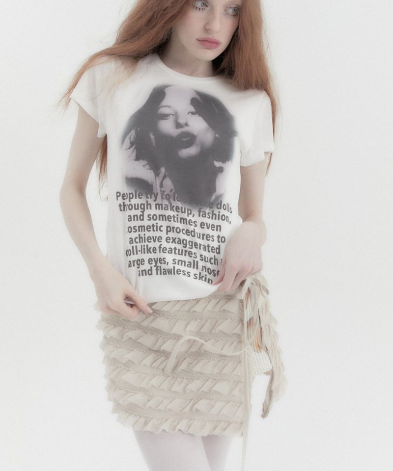 Your Skin Short Sleeve Tee Ivory