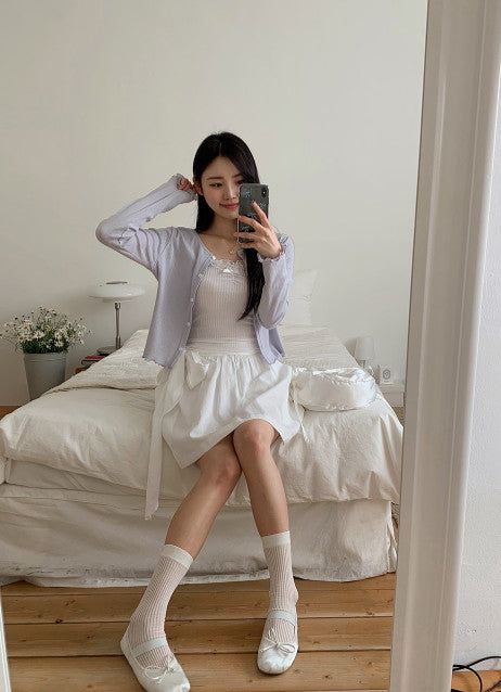 See-through Daily Rib Socks (8color)