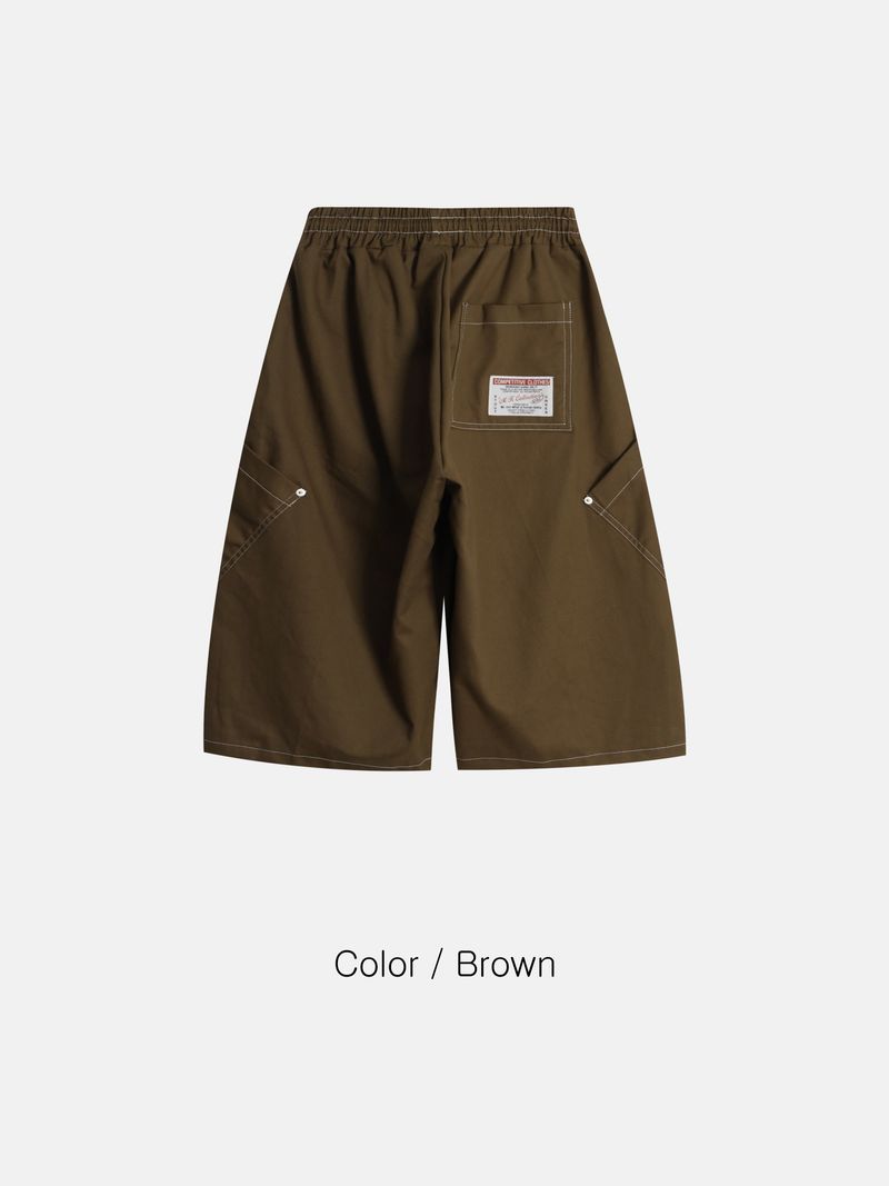 Tommy Diagonal Pocket Stitch Bermuda Pants 4C