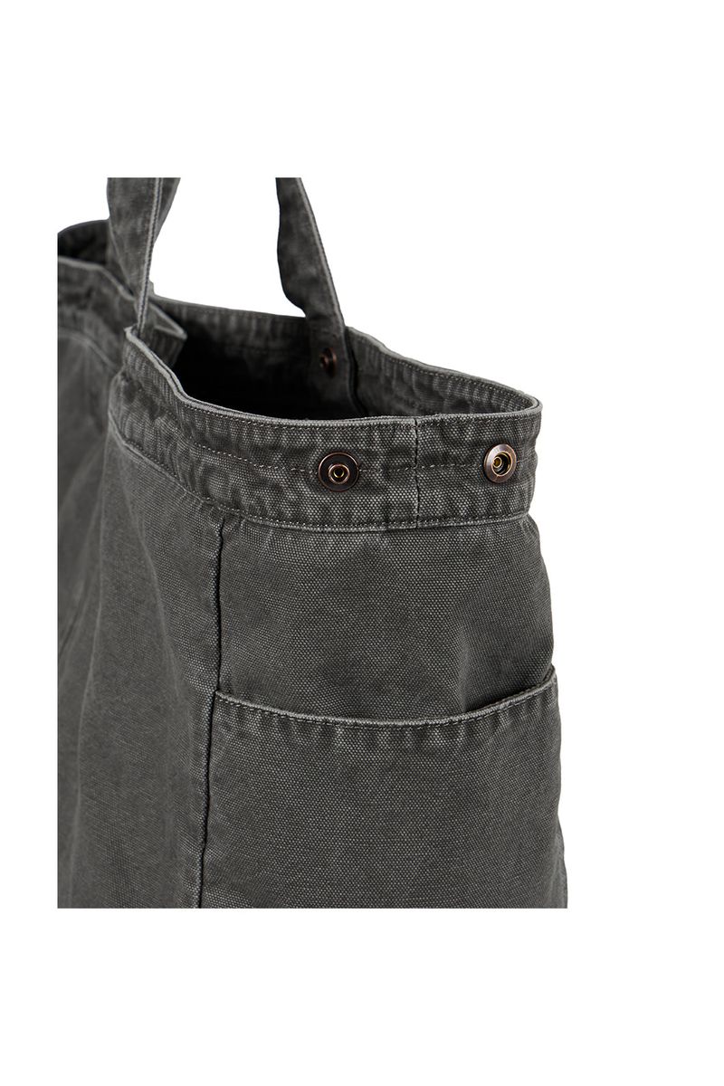 (BASE) VINTAGE MAXI TOTE BAG (CHARCOAL)
