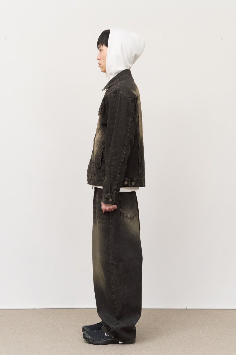 Melton Striped Denim Jacket