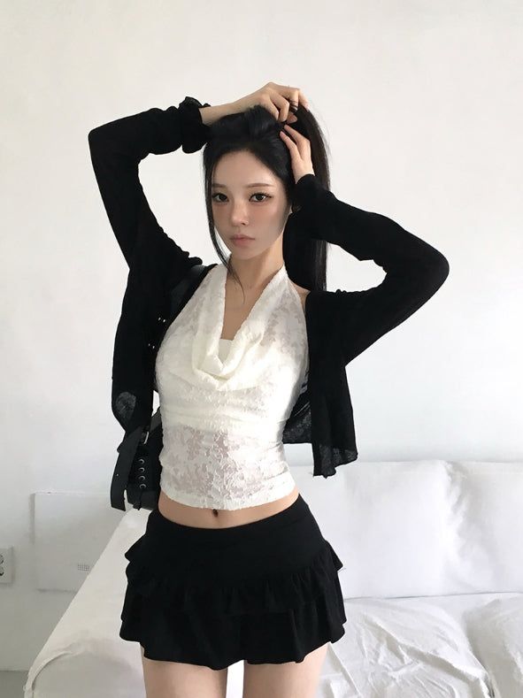 anyonemore（エニーワンモアー）の「Auti Tencel Open See-through Cardigan（Tops）」
