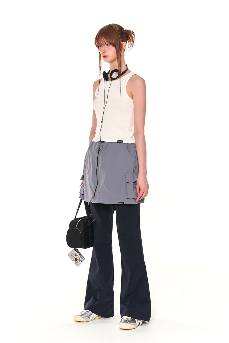 COLORS SKIRT PANTS (NAVY)