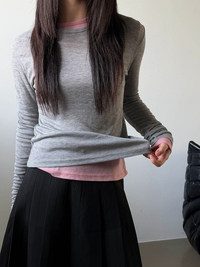 MUZESEOUL(ミューズソウル)の「Soft tencel loose long sleeves(5color)(Tops)」