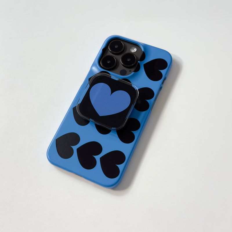 Heart Pattern Blue (Matt Phone Case)