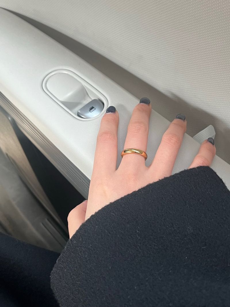 (silver925/18k) 4mm babe ring