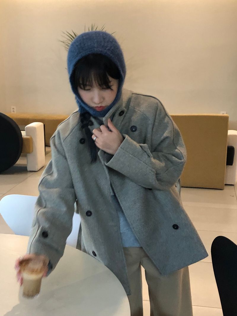 Zelda double pea coat