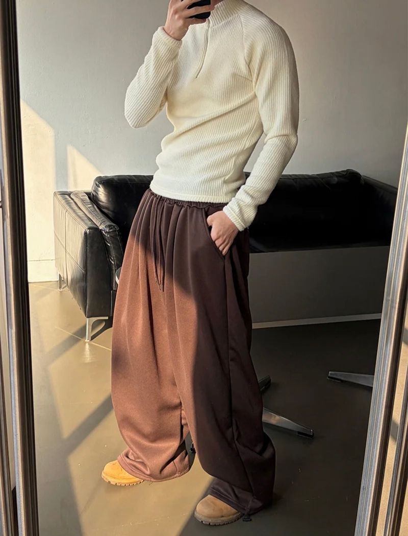 [PROMOTION] Front two tuck wide sweat pants(5color)