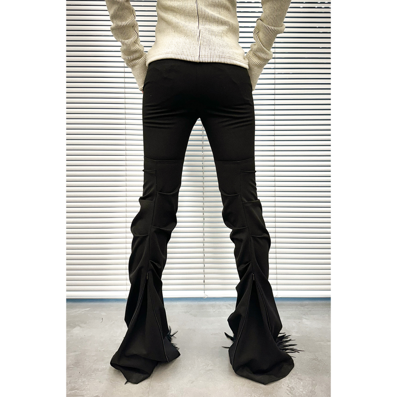 KNEE-TUCK PANTS