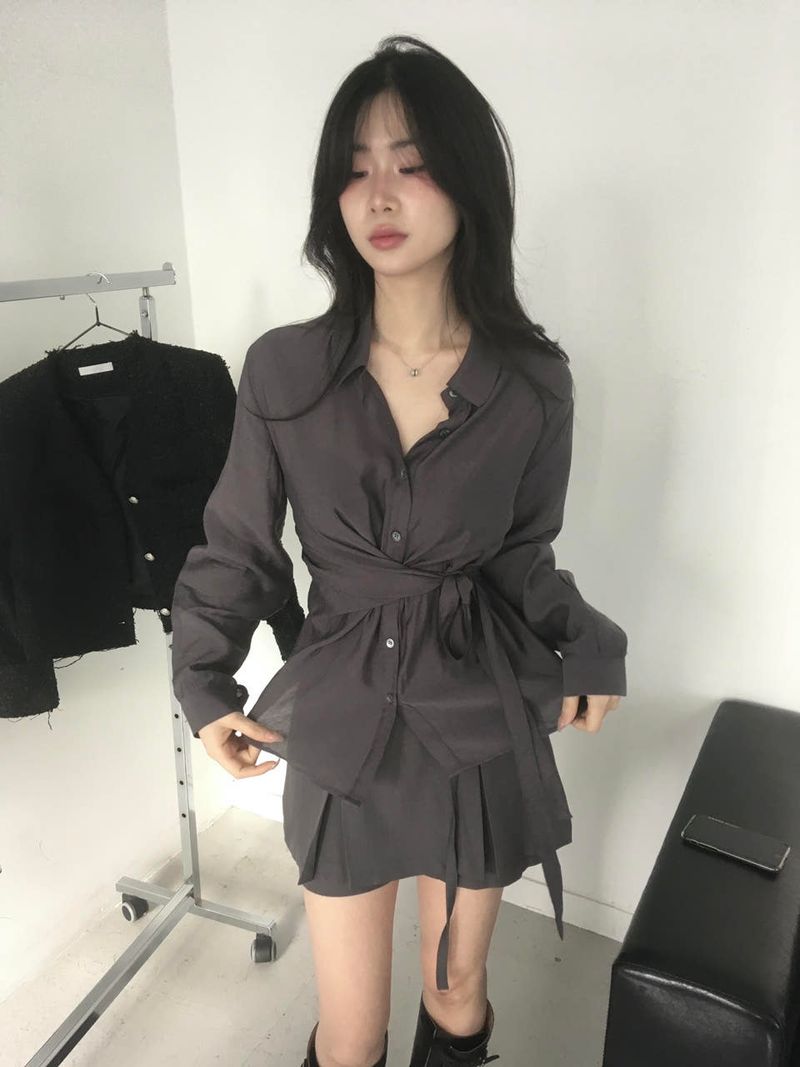 Lumi wrap blouse