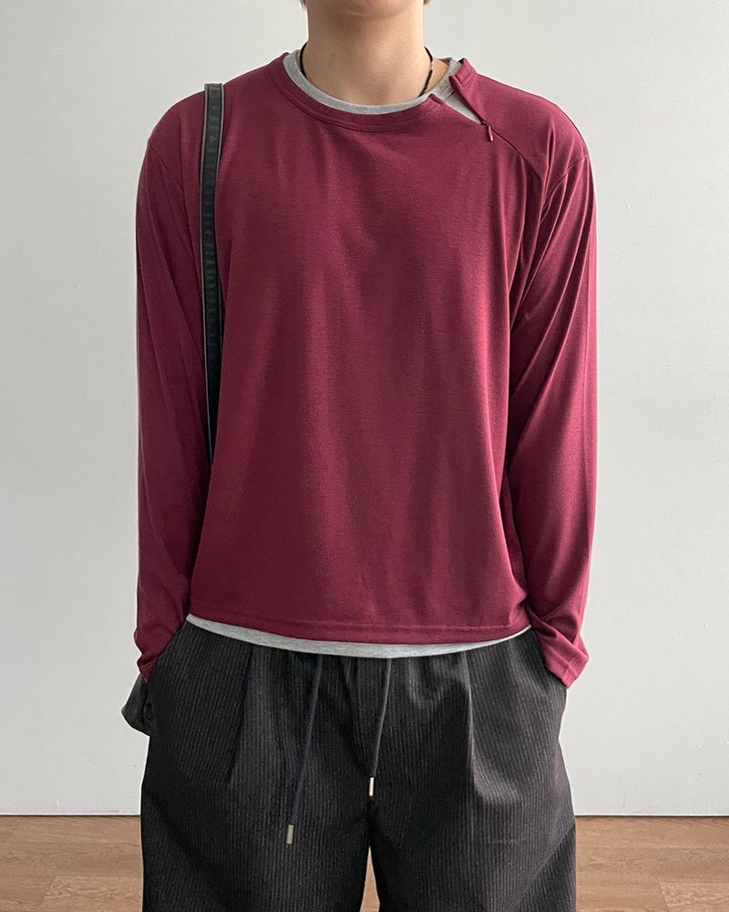 Glim Layered Crop Long Sleeve T