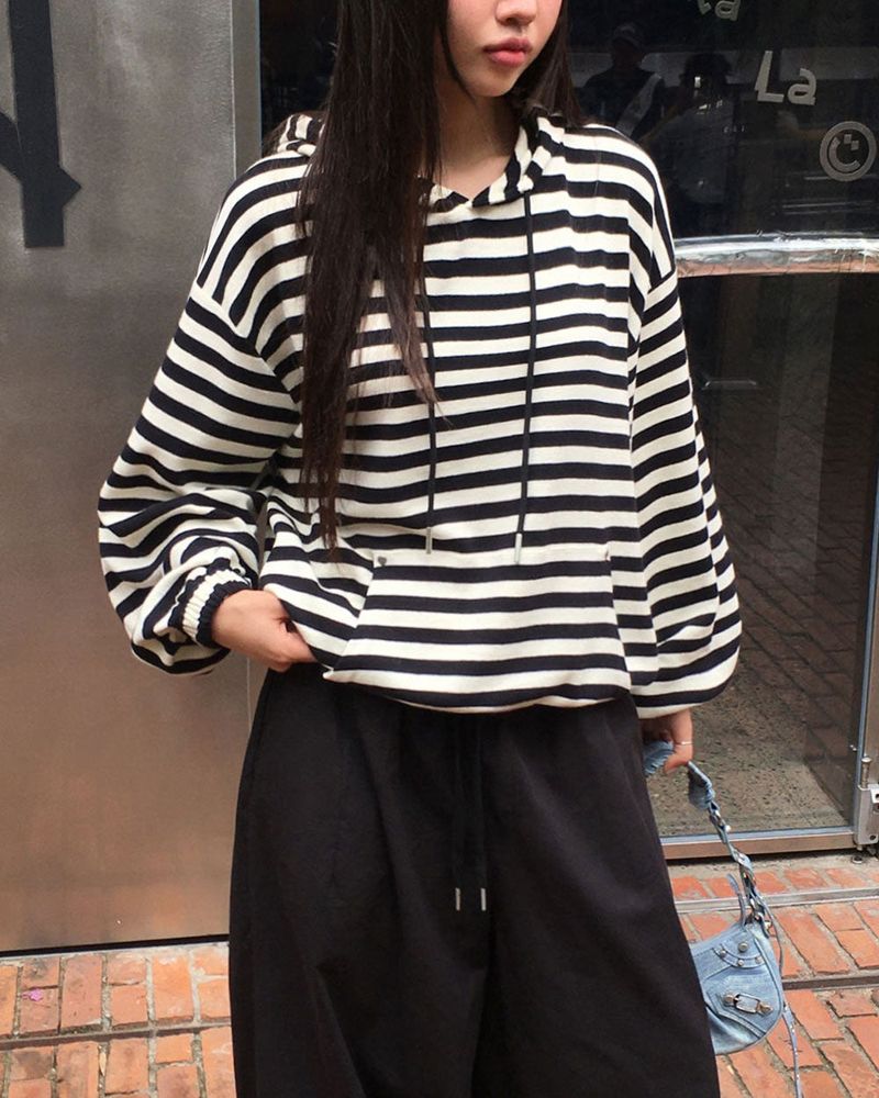 Fiction Stripe Hoodie