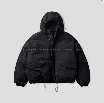 Burnley Curve String Hooded Padding