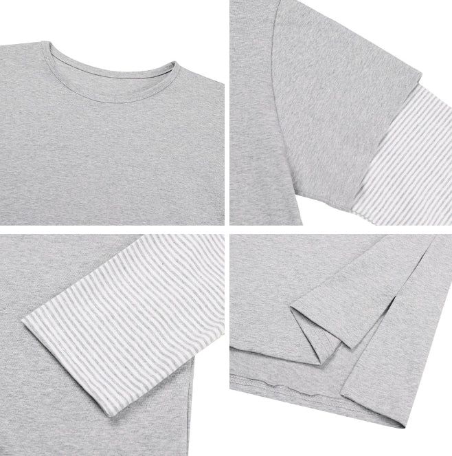 Hass striped layered t-shirt