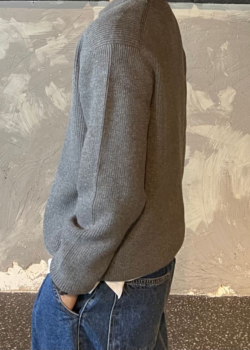 Berghazzi Semi-Zip-up Cara Knit 9COLOR