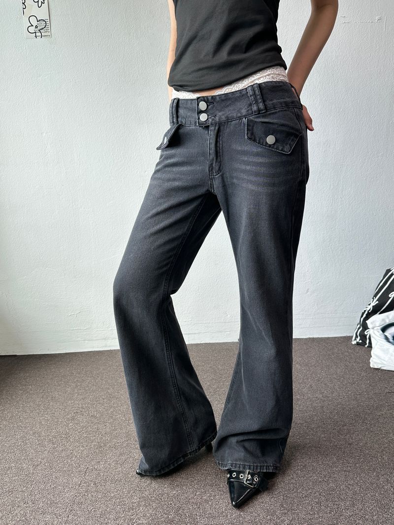 CCORTTI（コルッティ）の「Double Button Semi-Loose Bootcut Pants 2color（Pants）」