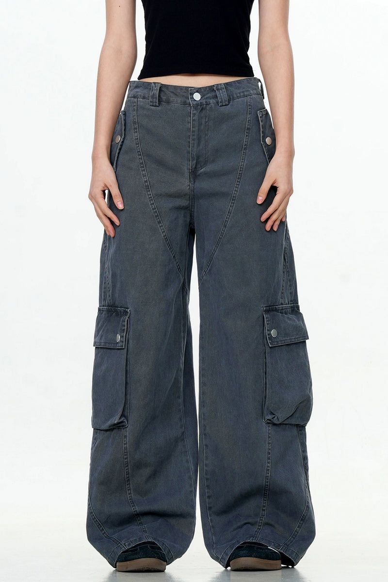 CZ Basicsの「Deconstructed Wide-Leg Cargo Pants(Pants)」