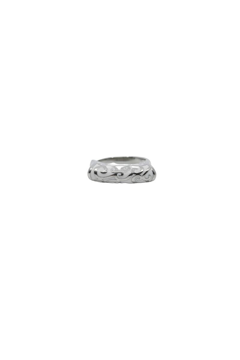 百合 Cloud ring 003 (Black/White)