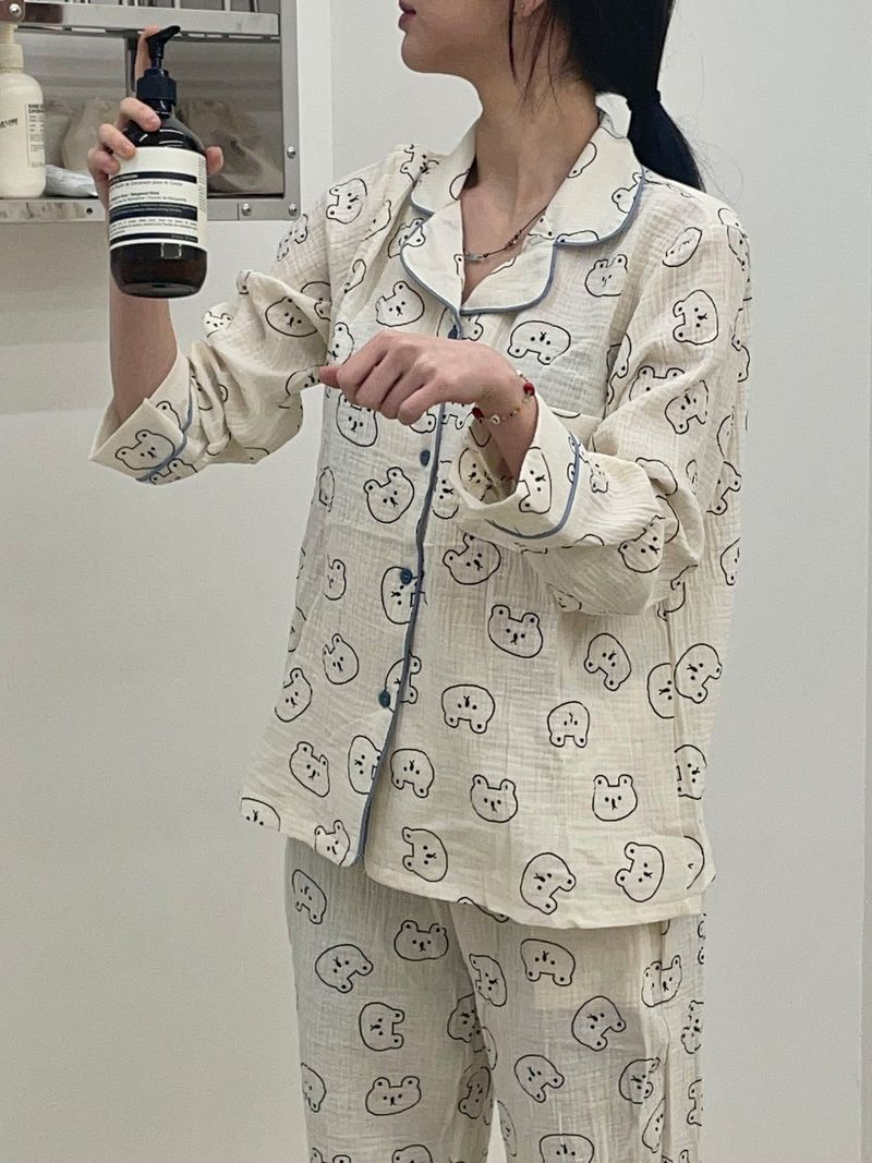 Cozy bear pajamas