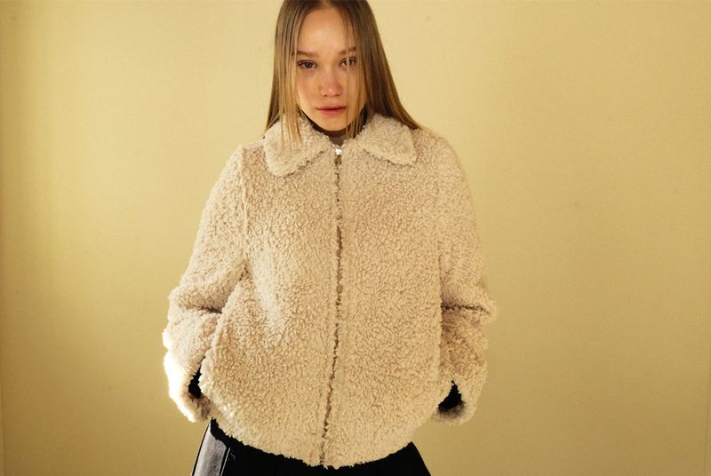 Snowflake fur jacket