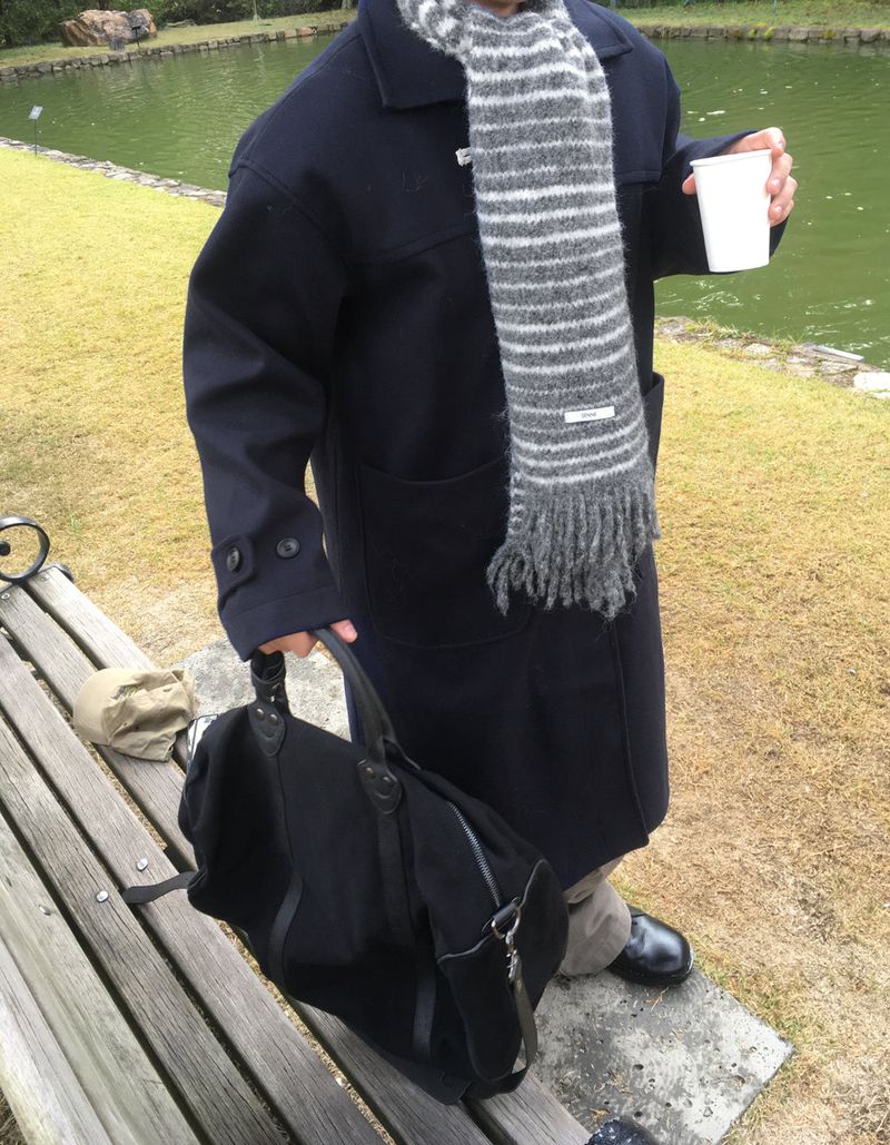 No.1489 stripe wool muffler (5color)