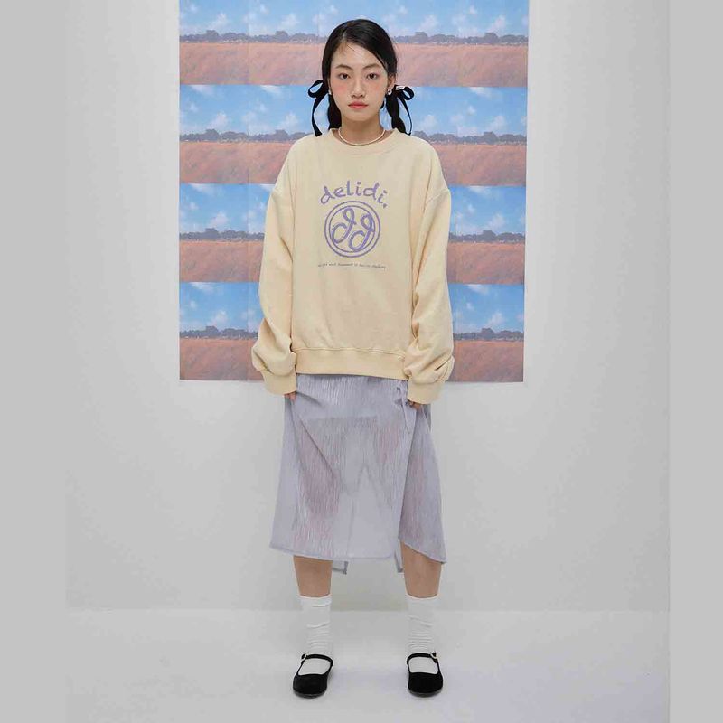 Cheerful logo sweat shirt