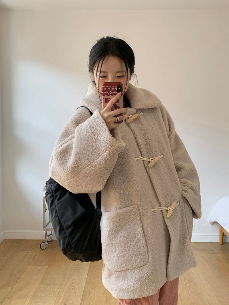 [MADE] Bunnies Dumble Tteokbokki Tteokbokki Toggle Half Coat