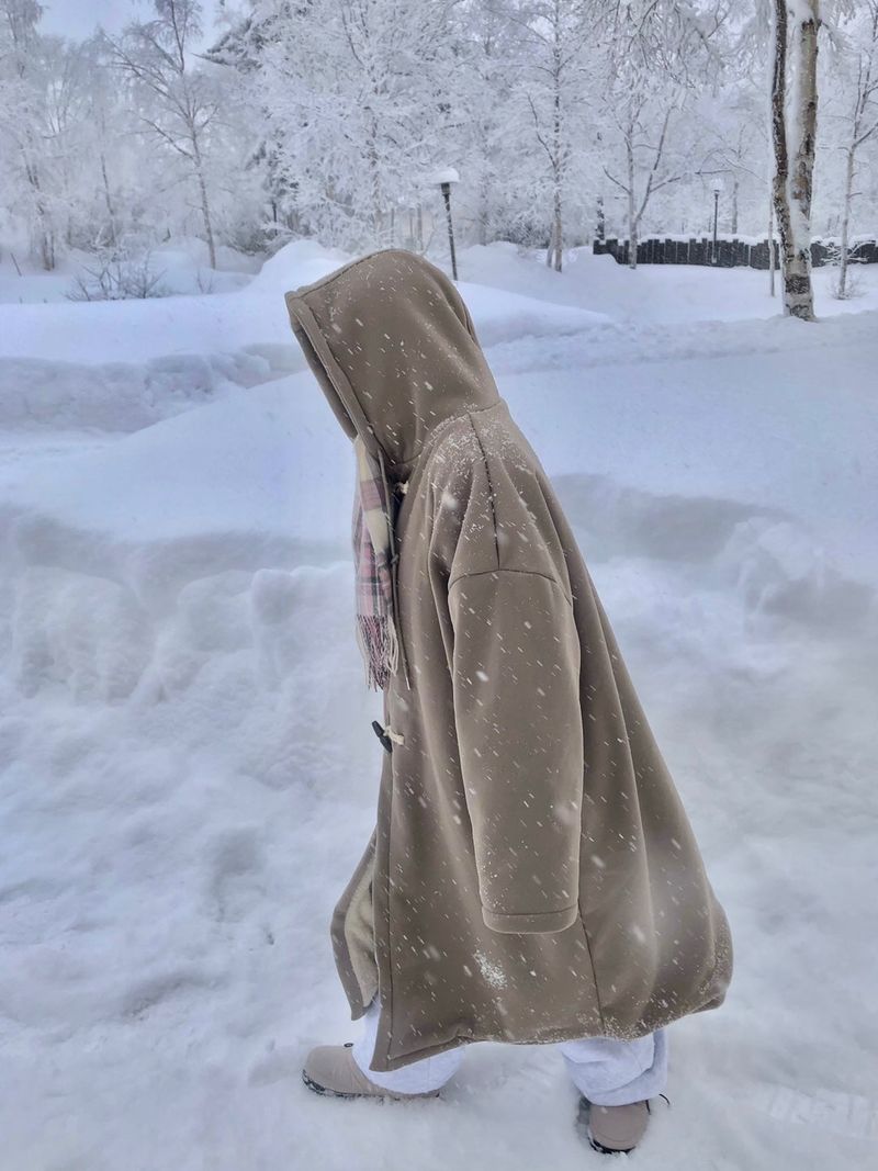 Aomori hood duffle coat
