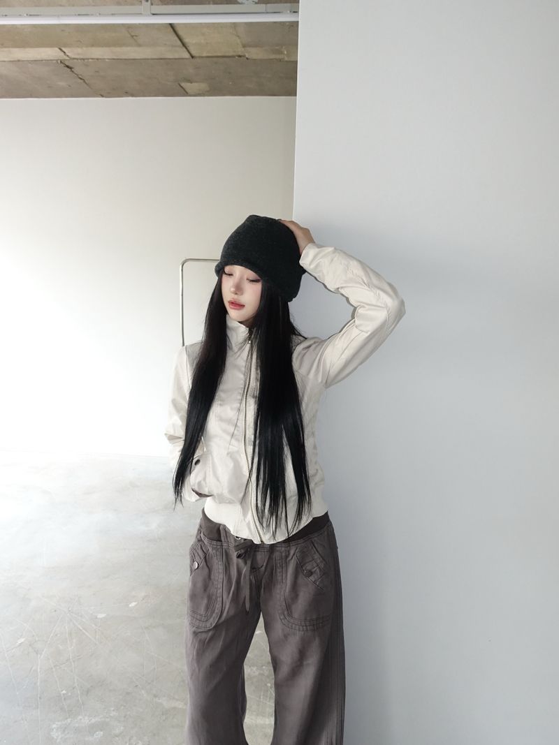 autumn beige blouson